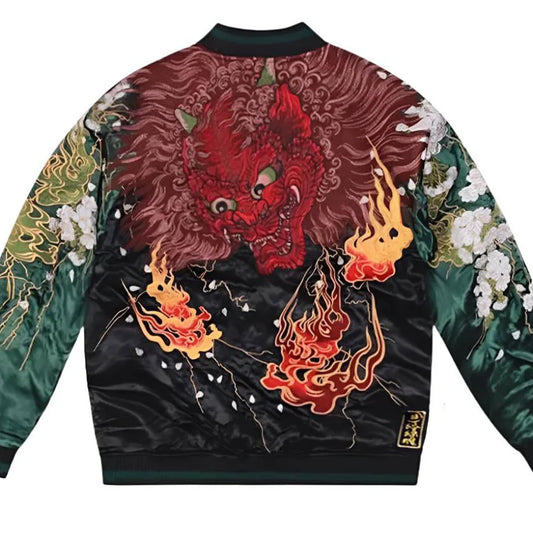 Reversible Demon Flower sukajan jacket from Sukajan Mall.